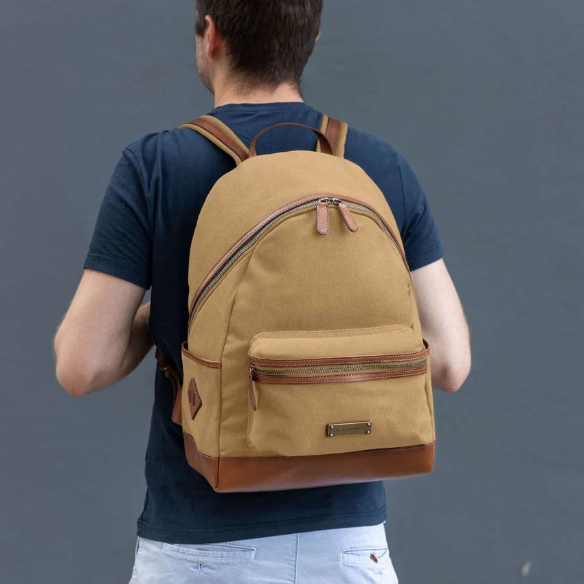 DRAKENSBERG Backpack »LENNY« Khaki-Beige