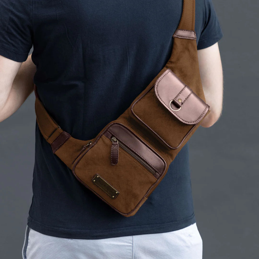 DRAKENSBERG Sling Backpack »Mateo« Umbra-Brown