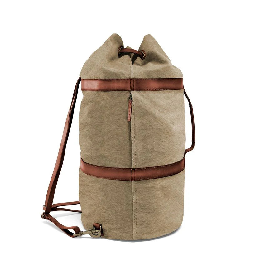 DRAKENSBERG Duffel Backpack »Robin« Khaki-Beige.