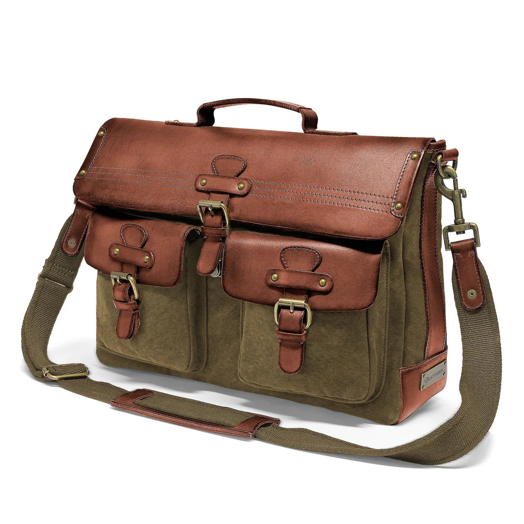 DRAKENSBERG Messenger Bag »Milo« Olive-Green