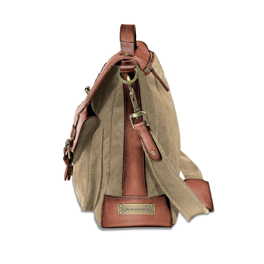 DRAKENSBERG Messenger Bag »Milo« Khaki-Beige