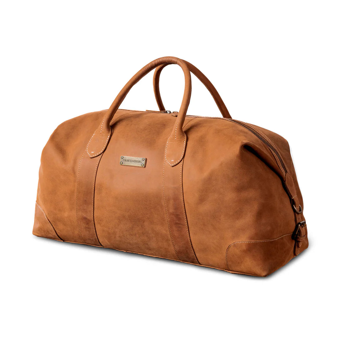 DRAKENSBERG Duffle bag »David« L Cognac-Brown