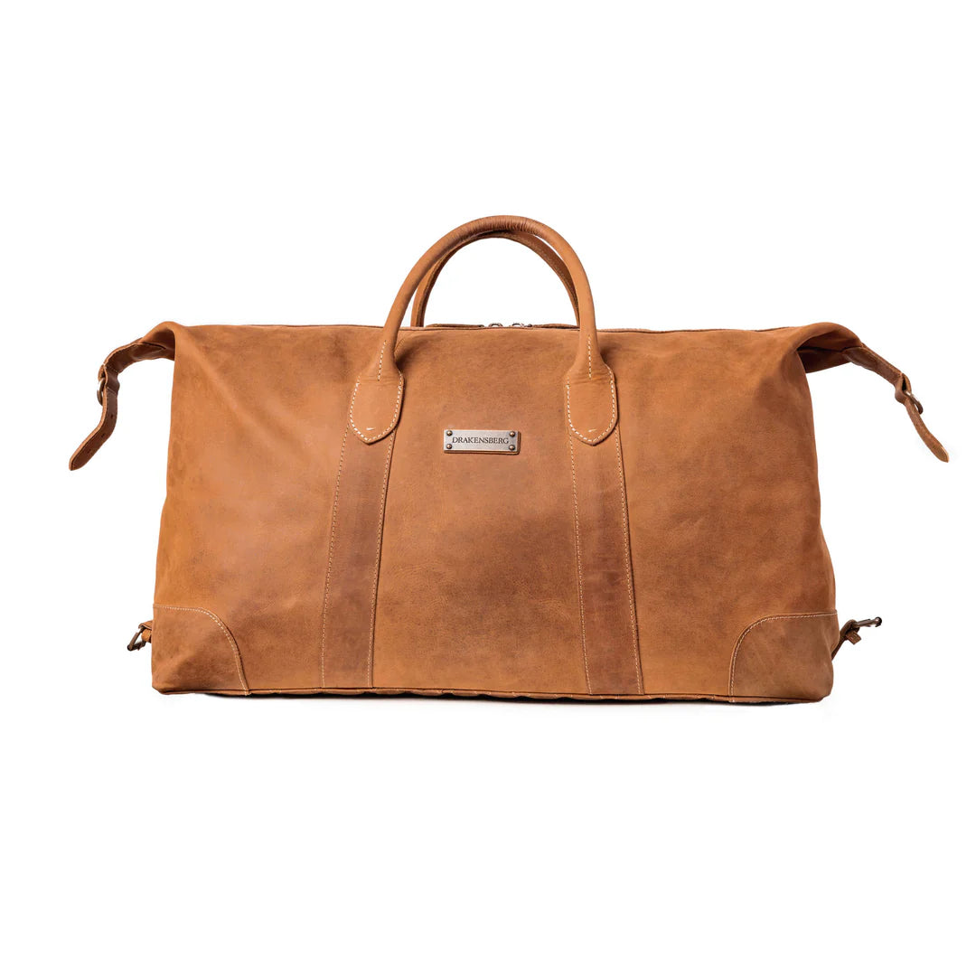 DRAKENSBERG Duffle bag »David« L Cognac-Brown