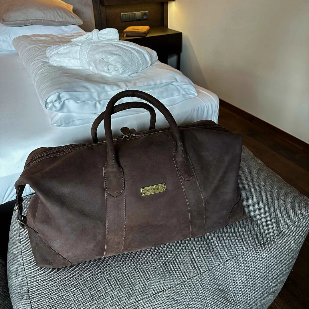 DRAKENSBERG Duffle bag »David« L Coffee-Brown