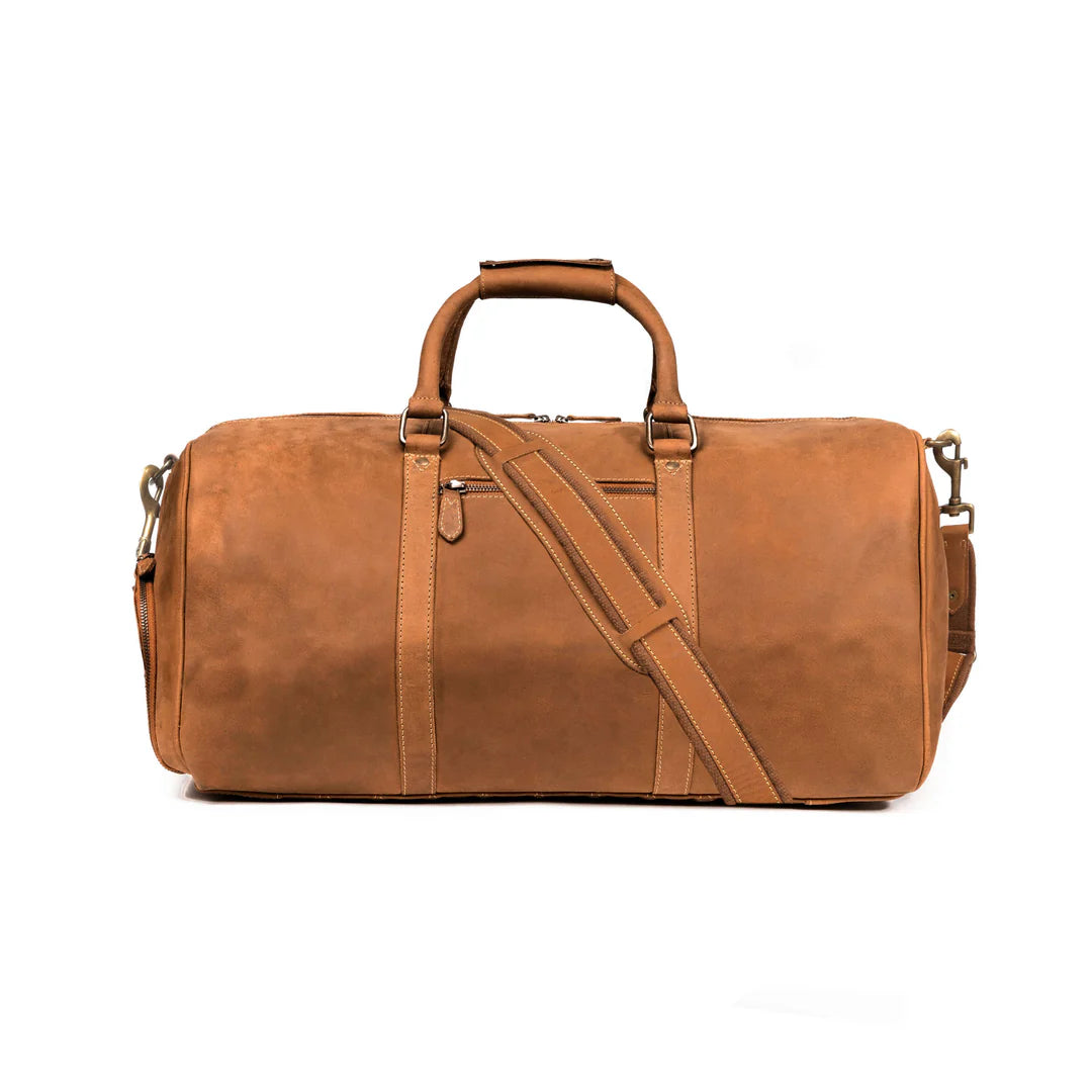 DRAKENSBERG Duffle bag »Finn« Cognac-Brown