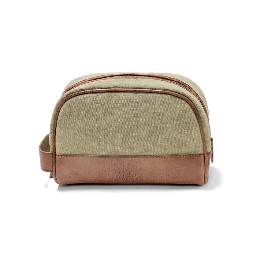 DRAKENSBERG Set/2 travel bag »Steve« & toiletry bag »Glen« Khaki-Beige