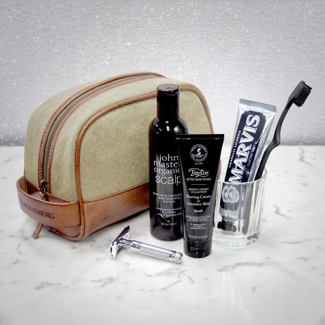 DRAKENSBERG Dopp Kit »Glen« Khaki-Beige