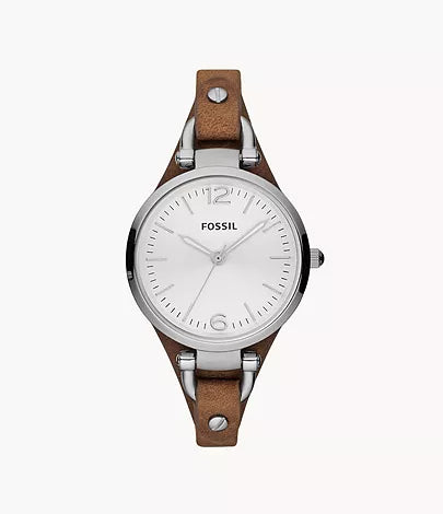 Fossil Georgia Brown Leather Watch