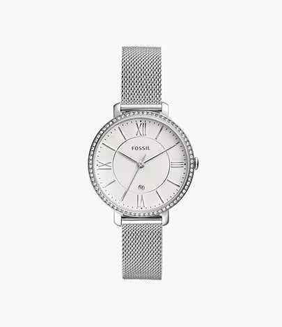Fossil Jacqueline Three-Hand Date Stainless Steel Watch