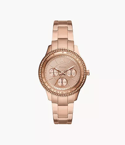 Fossil Stella Sport Multifunction Rose Gold-tone Stainless Steel Watch