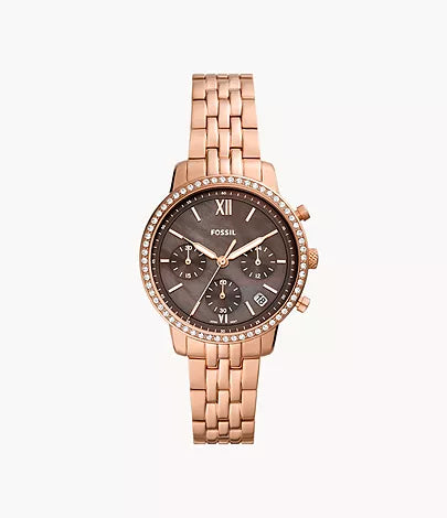 Fossil Neutra Chronograph Rose Gold-Tone Stainless Steel Watch