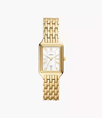 Fossil Raquel Three-Hand Date Gold-Tone Stainless Steel Watch