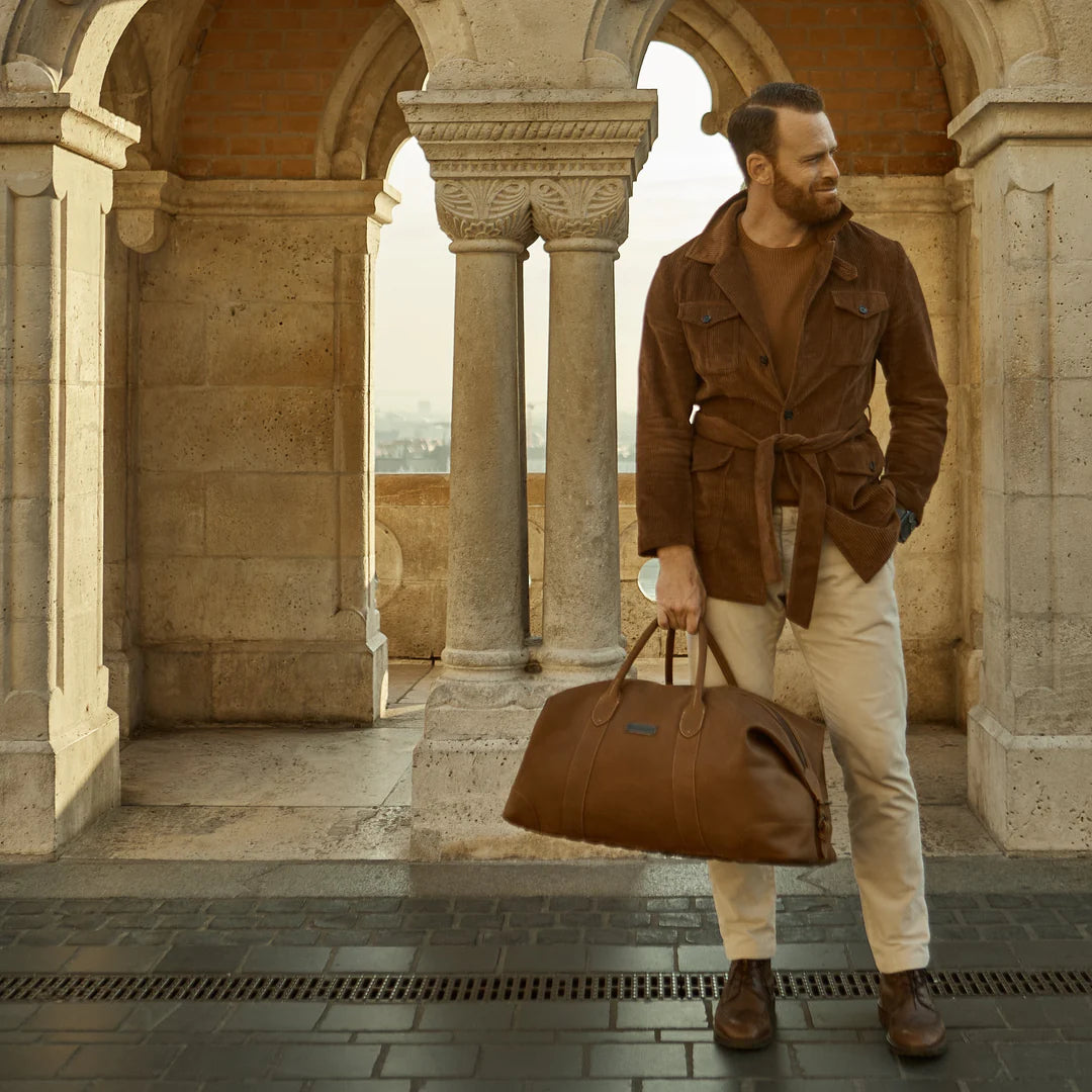 DRAKENSBERG Duffle bag »David« L Havana-Brown