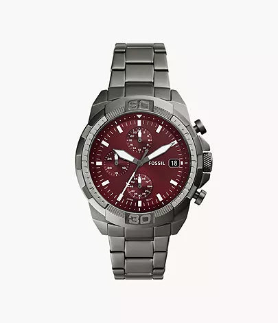 Fossil Bronson Chronograph Smoke Stainless Steel Watch