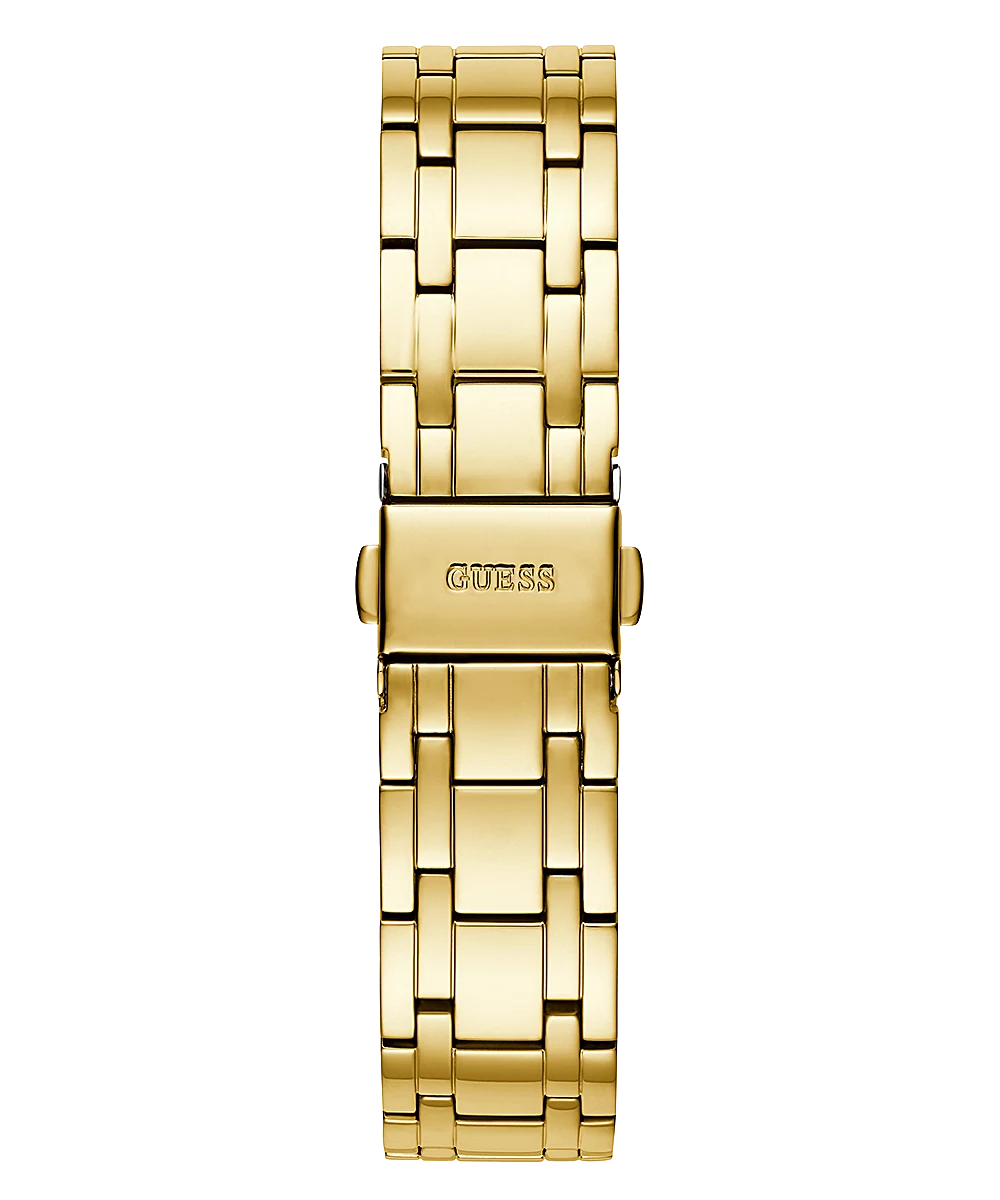 GUESS GOLD TONE CASE GOLD TONE STAINLESS STEEL WATCH
