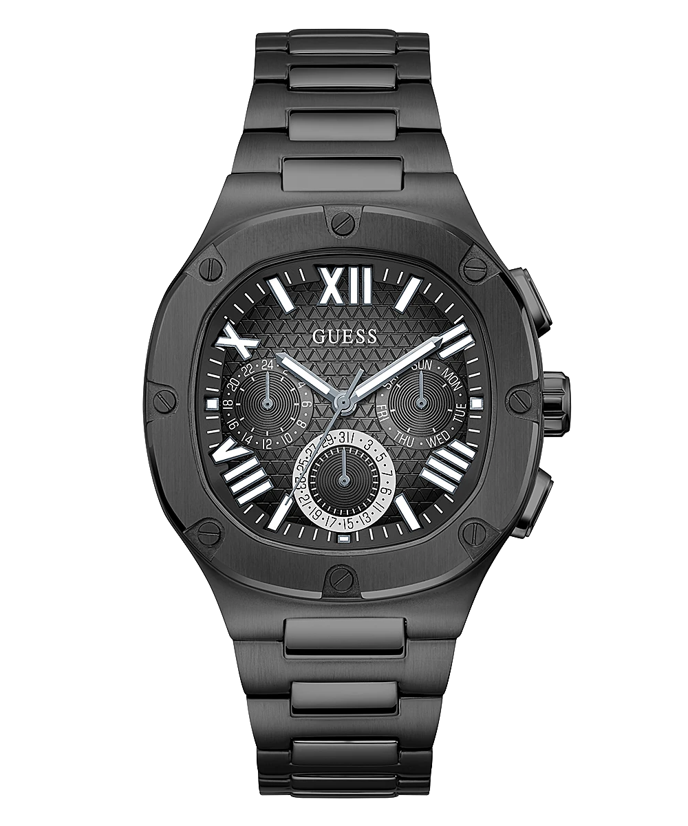 Guess BLACK CASE BLACK STAINLESS STEEL WATCH