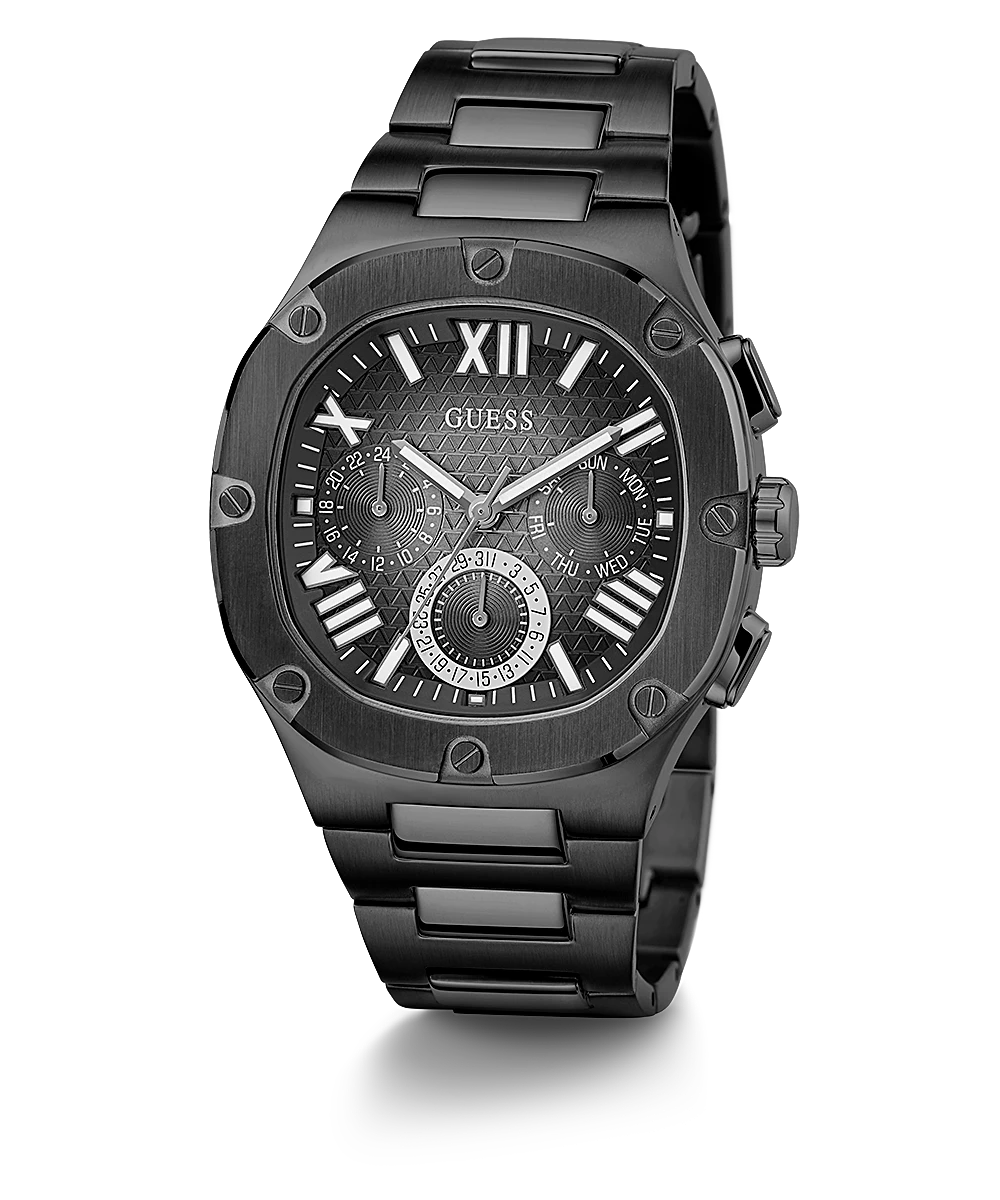 Guess BLACK CASE BLACK STAINLESS STEEL WATCH