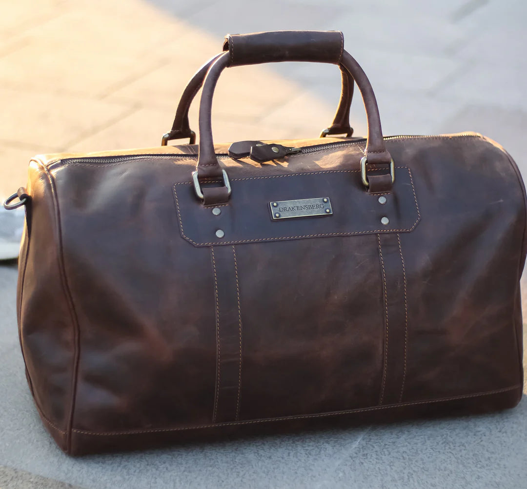 DRAKENSBERG Duffle bag »John«M Espresso-Brown