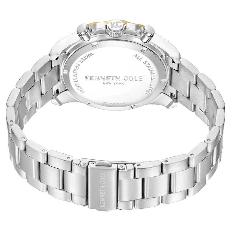 Kenneth Cole Quartz Chronograph Green dial Metal Strap Watch for Men