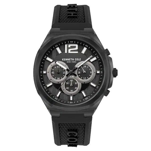 Kenneth Cole Black Dial Chronograph Watch