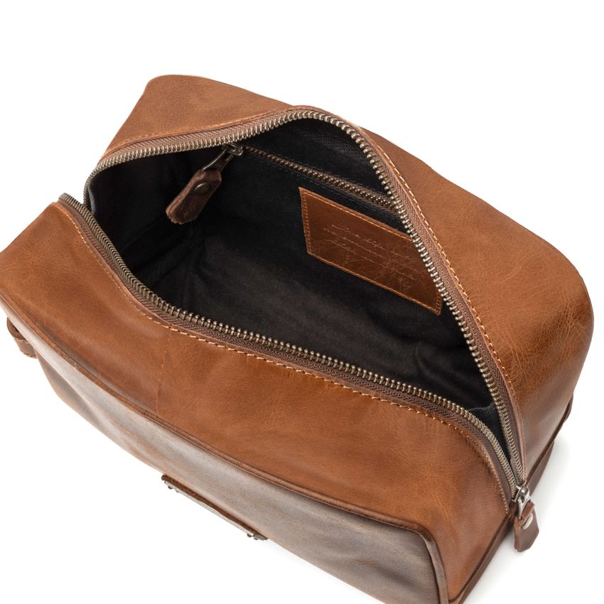 DRAKENSBERG Dopp Kit »Theo« Cinnamon-Brown