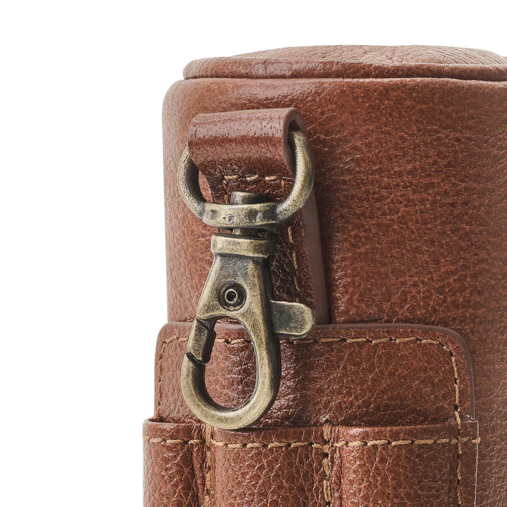 DRAKENSBERG Golf Ball Case »Birdie« Chestnut-Brown