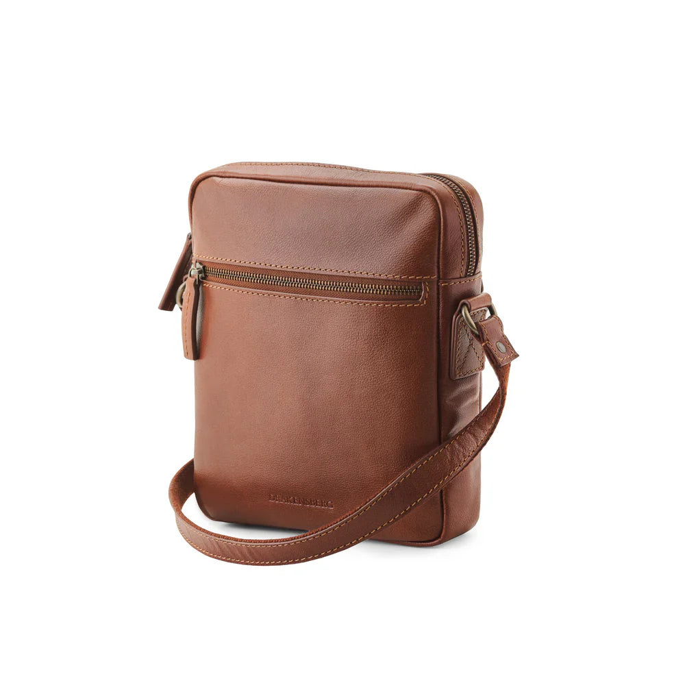 DRAKENSBERG Shoulder Bag »Carlo« Chestnut-Brown