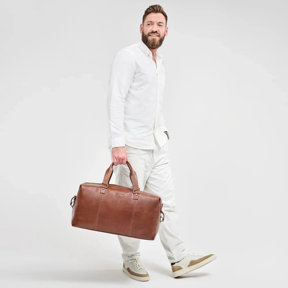 DRAKENSBERG Travel Bag »Enzo« Chestnut- Brown