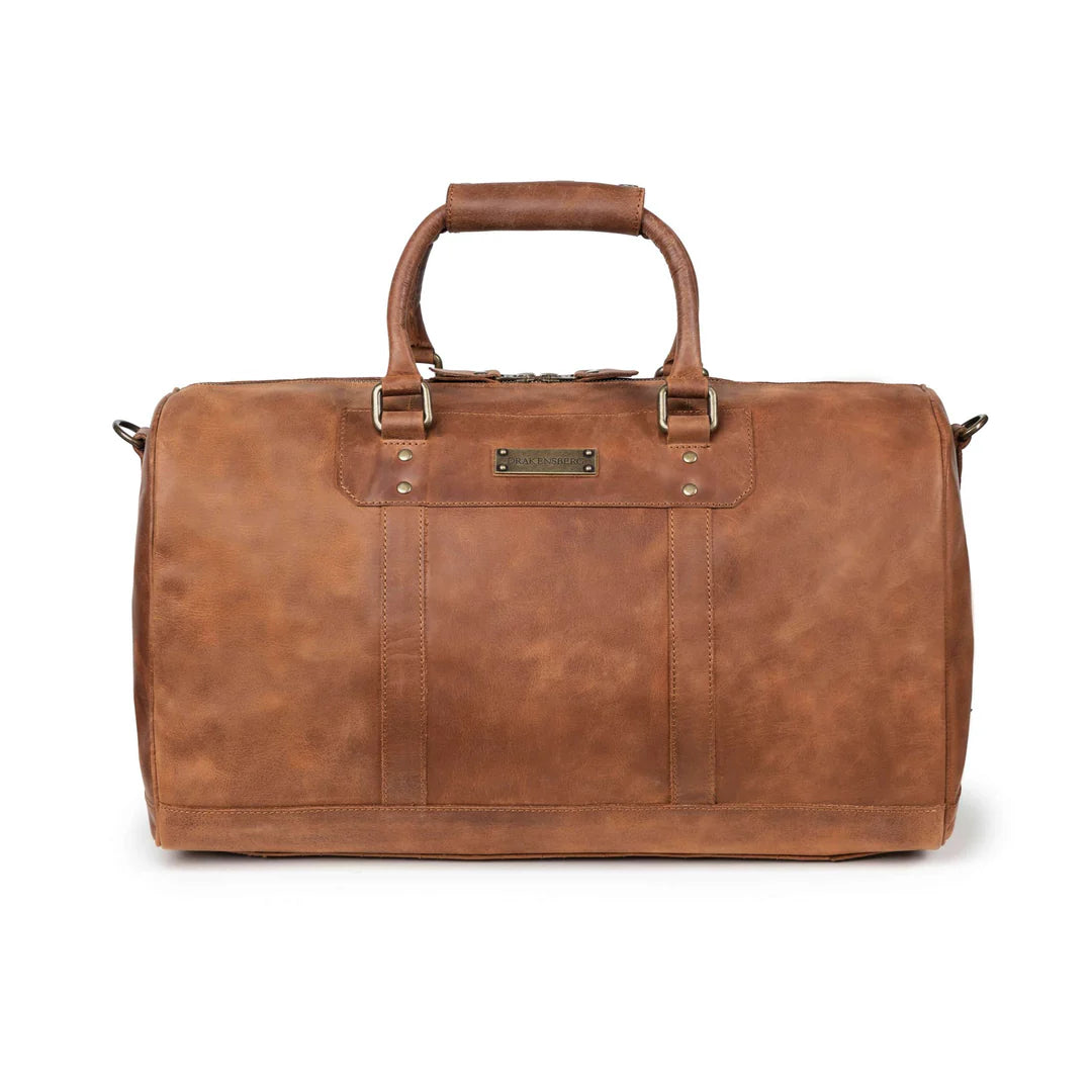 DRAKENSBERG Set/2 weekender »John« & toiletry bag »Theo« Havana-brown