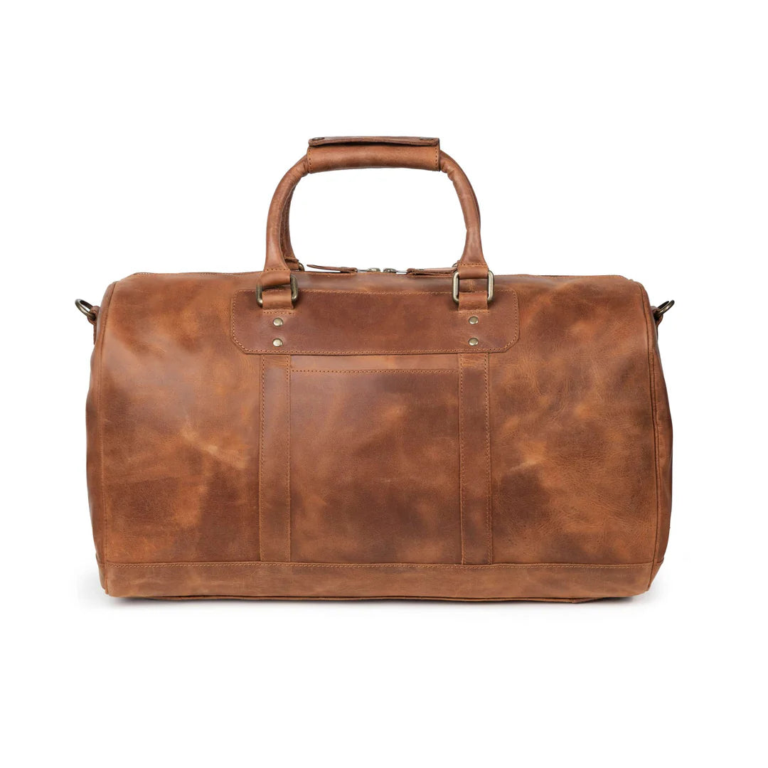 DRAKENSBERG Set/2 weekender »John« & toiletry bag »Theo« Havana-brown