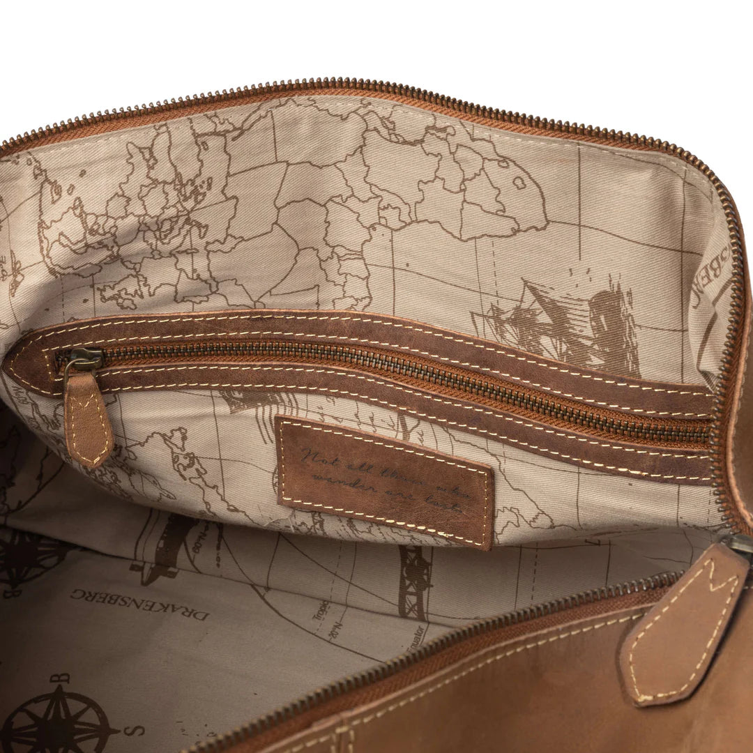 DRAKENSBERG Duffle bag »Ray« Havana-Brown