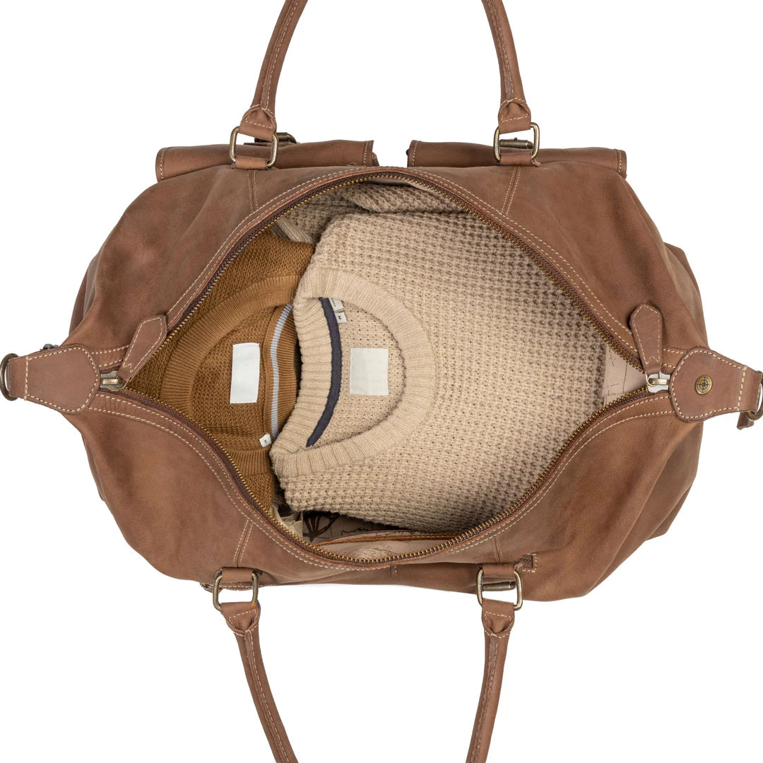 DRAKENSBERG Duffle bag »Ray« Havana-Brown