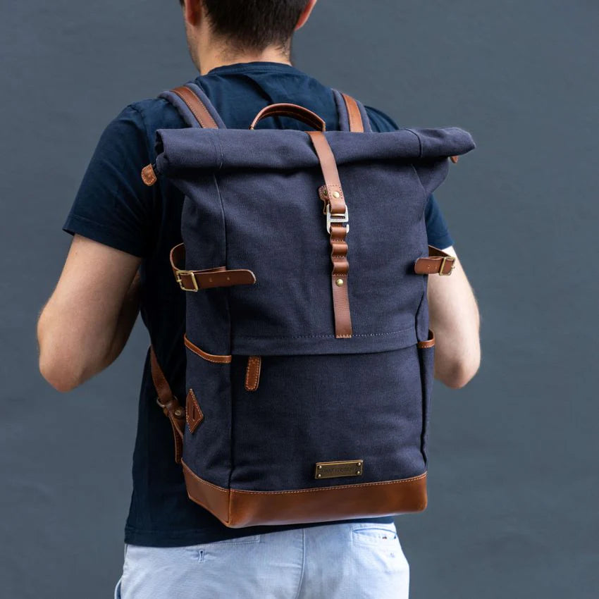 DRAKENSBERG Backpack »Wyatt« Navy-Blue