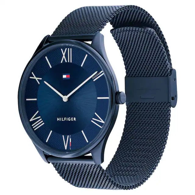 Tommy Hilfiger Blue Dial Blue Stainless Steel Strap Watch for Men