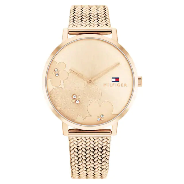 Tommy Hilfiger Rose Gold Dial Quartz Analog Watch for Women