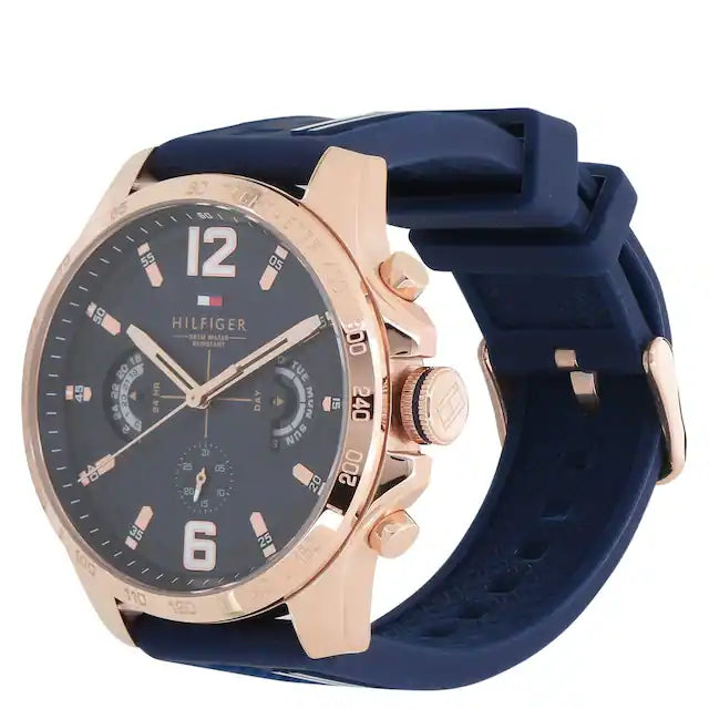 Blue Dial Blue Silicone Strap Watch