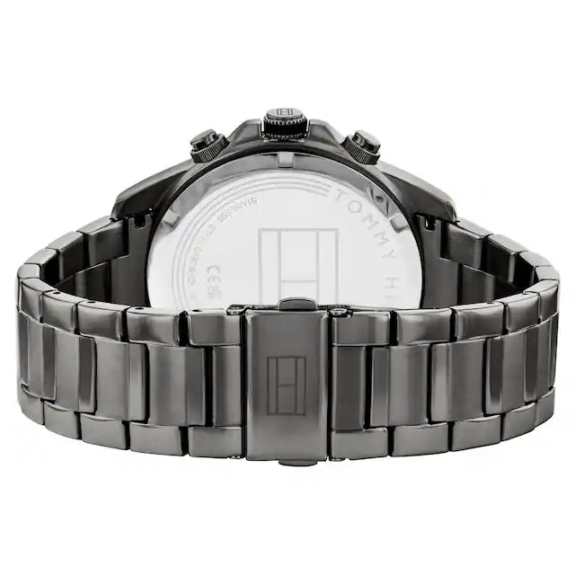 Tommy Hilfiger Grey Dial Grey Stainless Steel Strap Watch for Men