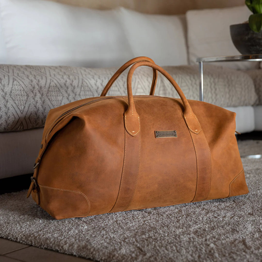 DRAKENSBERG Duffle bag »David« L Cognac-Brown