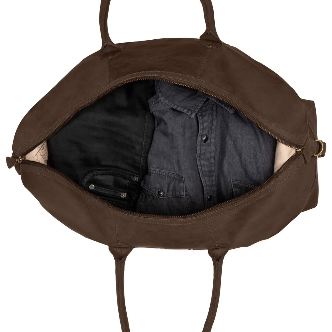 DRAKENSBERG Duffle bag »David« L Coffee-Brown