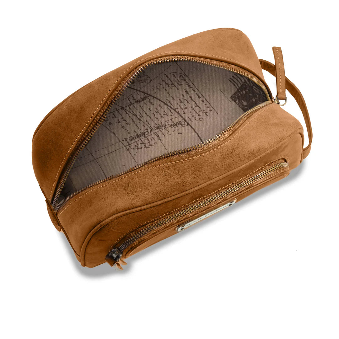 DRAKENSBERG Dopp Kit »Ben« Cognac-Brown