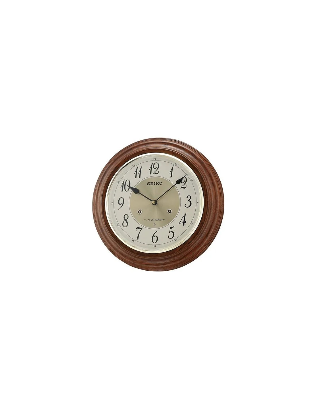Seiko Wooden Wall Clock QXM283BN