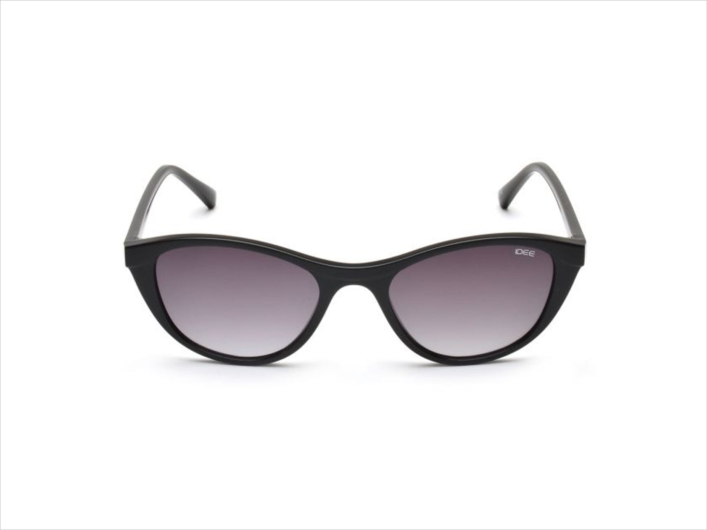 IDEE Women's Cat Eye Black Sunglass (Grey Gradient Lens)