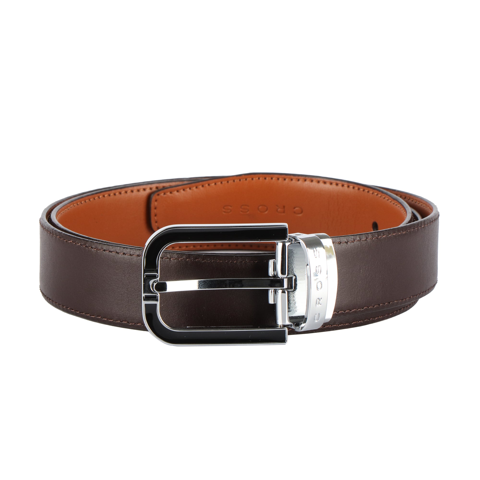 Men Casual, Evening, Formal, Party Brown Genuine Leather Reversible Belt